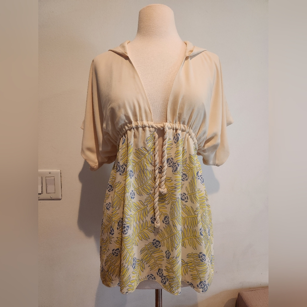 Tricia Fix Hooded Top With Rope Tie, US Size XS